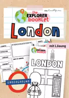 Vorschau - Arbeitsblätter - London: Explorer Booklet, Mini Lapbook - Deckblatt