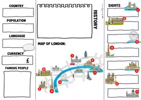 Vorschau - Arbeitsblätter - London: Explorer Booklet, Mini Lapbook - Seite 2