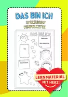 Vorschau - Arbeitsblätter - Das bin ich DAZ Steckbrief Wimpel Wimpelkette Girlande kennenlernen DAF - Deckblatt