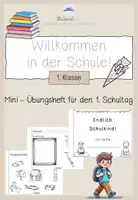 Vorschau - Arbeitsblätter - Erster Schultag Heftchen - Deckblatt