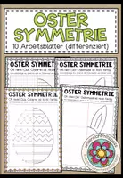Vorschau - Arbeitsblätter - OSTER SYMMETRIE - 10 Arbeitsblätter (differenziert) - Deckblatt