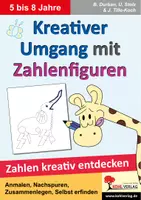 Vorschau - Arbeitsblätter - Kreativer Umgang mit Zahlenfiguren | Mathematik Kindergarten Vorschule Grundschule Förderschule Klasse 1-3 | Zahlen, Anmalen, Nachspuren, Feinmotorik, Ausmalen - Deckblatt