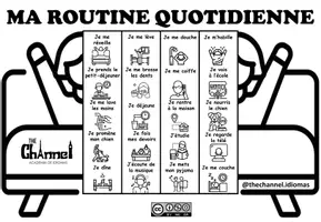 Vista previa - Manualidades / Dibujos para colorear - MA ROUTINE QUOTIDIENNE – Livre à volets (20 expressions) - página 2