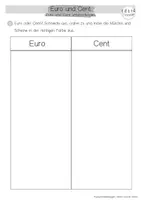 Vorschau - Arbeitsblätter - Euro und Cent - Arbeitsblätter - ZR 20 - Seite 2