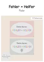 Vorschau - Poster - 12 Postervorlagen - Fehler sind Helfer - Deckblatt
