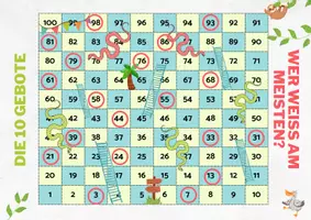 Vorschau - Spiele - Brettspiel "Die 10 Gebote" (Snakes & Ladders) - Seite 1