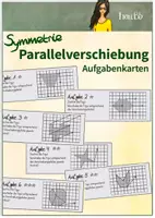 Vorschau - Bildkarten - Symmetrie: Aufgabenkarten zur Parallelverschiebung - Deckblatt