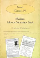 Vorschau - Arbeitsblätter - Leseübungen zum sinnentnehmenden Lesen: Johann Sebastian Bach - Deckblatt