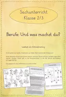 Vorschau - Arbeitsblätter - Leseübungen zum sinnentnehmenden Lesen: Berufe (Materialpaket) - Seite 1