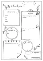 Vorschau - Arbeitsblätter - School start: My school year 2025-26 - Schulstart (Englisch) - Seite 2