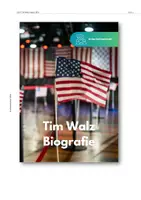 Vorschau - Unterrichtsreihen - Tim Walz - Running Mate | Biography | US-Elections - Seite 1