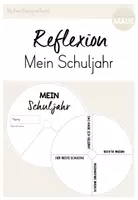 Vorschau - Mal- und Bastelvorlagen - Reflexion: Mein Schuljahr (Bastelvorlage) - Deckblatt