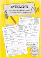 Vorschau - Arbeitsblätter - Komponieren mit Dreiklangs- und Melodiebausteinen - Deckblatt