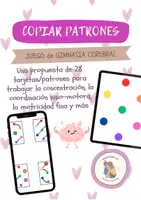 Vista previa - Juegos / Gamificación - Juego de patrones para imprimir - Portada
