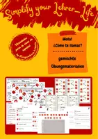 Vorschau - Arbeitsblätter - ¡Hola! ¿Cómo te llamas? - gemischte Übungsmaterialien - Deckblatt