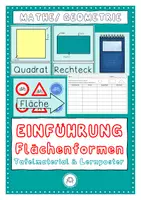 Vorschau - Arbeitsblätter - Einführung Flächenformen - Deckblatt