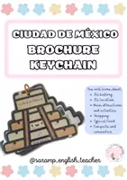 Vista previa - Manualidades / Dibujos para colorear - CIUDAD DE MÉXICO BROCHURE KEYCHAIN- LET'S TRAVEL - Portada