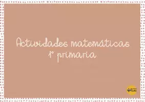 Vista previa - Hojas de trabajo - MATEMÁTICAS 1º PRIMARIA - Portada