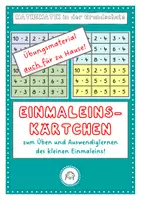 Vorschau - Fördermaterial/Inklusion - Einmaleins. Kärtchen zum Üben auch für zu Hause oder für das Matheband - Deckblatt