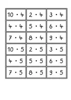 Vorschau - Fördermaterial/Inklusion - Einmaleins. Kärtchen zum Üben auch für zu Hause oder für das Matheband - Seite 3