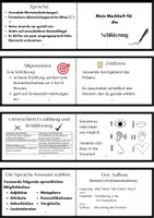 Vorschau - Merkblätter - Merkheft: Wie schreibe ich eine Schilderung? - Deckblatt