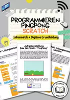 Vorschau - Arbeitsblätter - Scratch - PingPong - Anfänger (Programmieren) - Deckblatt