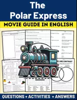 Vorschau - Arbeitsblätter - Movie Guide: The Polar Express 2004 Questions + Activities Puzzles + Answers - Deckblatt