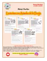 Vista previa - Hojas de trabajo - Lecturitas con Animales de la Granja - Portada