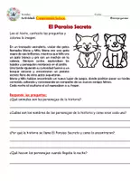 Vista previa - Hojas de trabajo - Lecturitas con Animales de la Granja - página 1