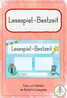 Vorschau - Poster - Lesespiel-Bestzeit | Poster - Deckblatt
