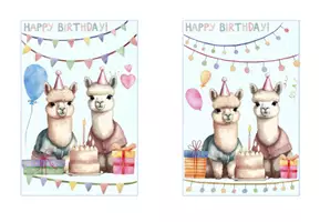 Vorschau - Poster - 🎉 Geburtstag in der Grundschule feiern – Deko-Set für die Lamaklasse/ Alpakaklasse (Klassentier Lama oder Alpaka) 🦙🎂🎉 - Seite 3