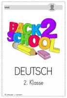 Vorschau - Arbeitsblätter - "Back to school" Deutschheft 2. Klasse - Seite 1