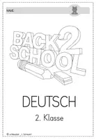 Vorschau - Arbeitsblätter - "Back to school" Deutschheft 2. Klasse - Seite 2