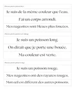 Aperçu - Préparation de séance / Séance complète - Atelier de lecture : qui est qui parmi les poissons ? - Page 2