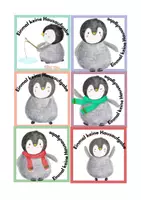 Vorschau - Bildkarten - Hausaufgabengutscheine Pinguin - Seite 1
