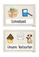 Vorschau - Bildkarten - Schreibzeit und Textsorten - Seite 3