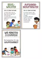 Vorschau - Aufgabenkarten - Gruppenarbeit Rollenkarten (kooperatives Lernen) - Seite 1
