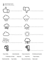 Vorschau - Arbeitsblätter - Arbeitsblätter Spanisch - Wetter- ¿Qué tiempo hace? - Seite 1