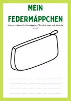 Vorschau - Mal- und Bastelvorlagen - Was ist in deinem Federmäppchen? - Deckblatt