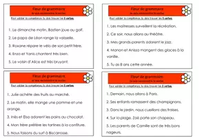 Aperçu - Feuilles d'exercices - Validation des acquis en grammaire - Page de couverture
