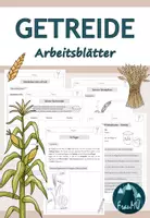 Vorschau - Arbeitsblätter - Getreide Grundschule (Klasse 3/4) – Differenzierte Arbeitsblätter für den Sachunterricht - Deckblatt