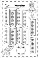 Vorschau - Arbeitsblätter - Malreihen-Heft (kleines Einmaleins) - Seite 1