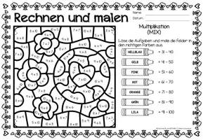 Vorschau - Arbeitsblätter - Rechen-Mal-Blätter - Multiplikation (Tag der Erde) - Seite 3