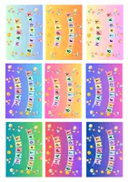 Vorschau - Mal- und Bastelvorlagen - Brause zum Geburtstag kleines Geschenk Grußkarte - Seite 3
