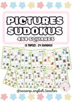 Vista previa - Juegos / Gamificación - PICTURES SUDOKUS (4X4 GRID) - Portada
