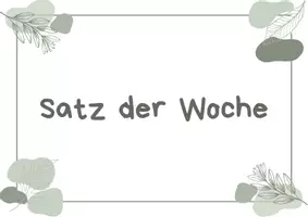 Vorschau - Arbeitsblätter - Satz der Woche Tafelmaterial und Arbeitsblatt - Seite 1