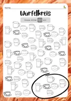 Vorschau - Arbeitsblätter - Materialpaket ZÄHLEN BIS SECHS 🦋🤖☕️ - Seite 1