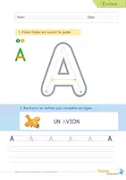 Aperçu - Feuilles d'exercices - 52 Fiches pour Apprendre à Écrire les Lettres CAPITALES - Page 3