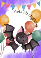 Vorschau - Präsentationen/Tafelbilder - Geburtstagsaufsteller Fledermaus A4 (1.-4. Klasse) - Seite 3
