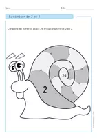 Aperçu - Feuilles d'exercices - Apprendre la Table de 2 - Cartes, Fiches et PowerPoints - Page 3